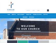 Tablet Screenshot of cheambaptist.org